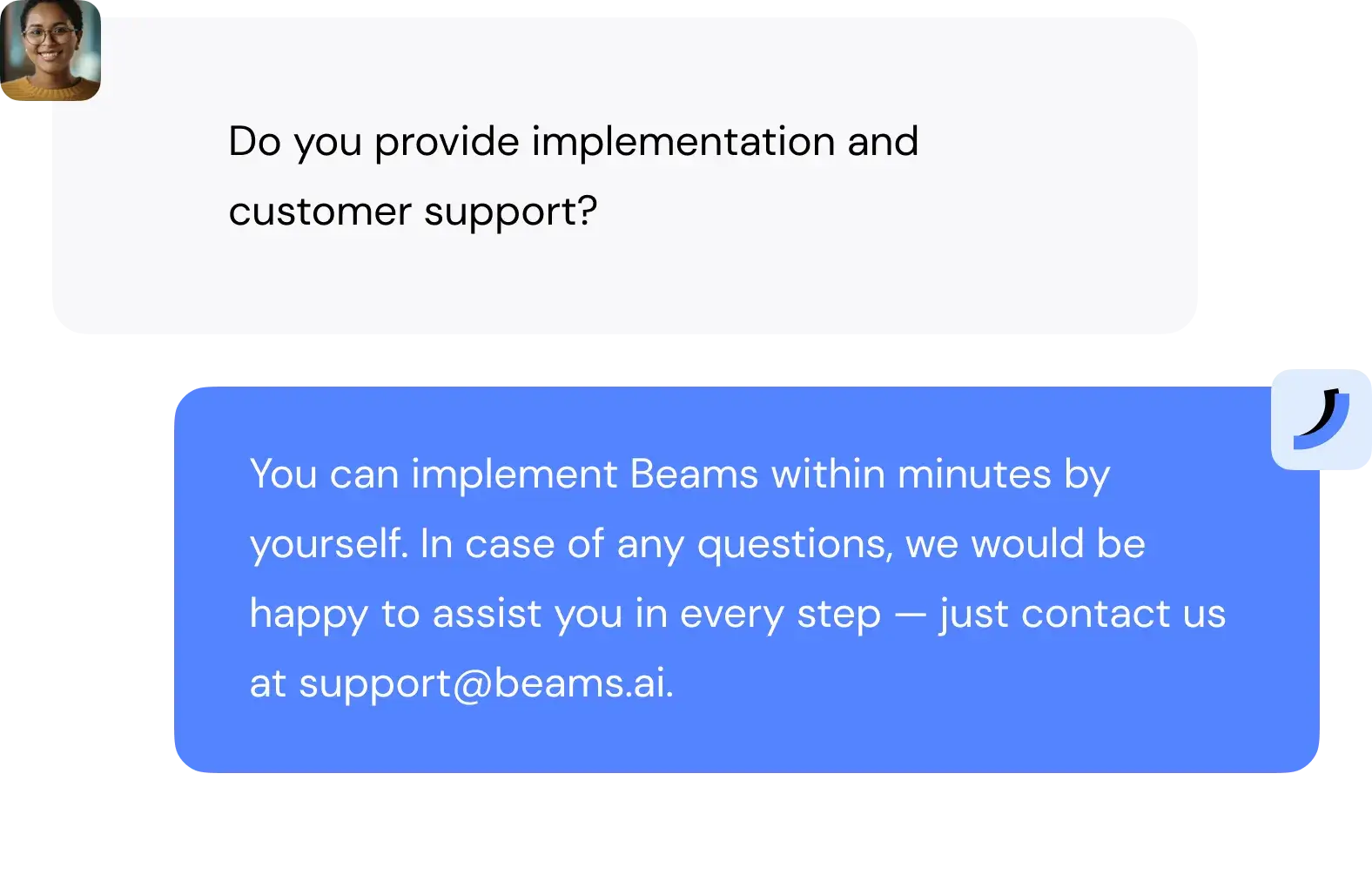 feature illustration with chat bubbles